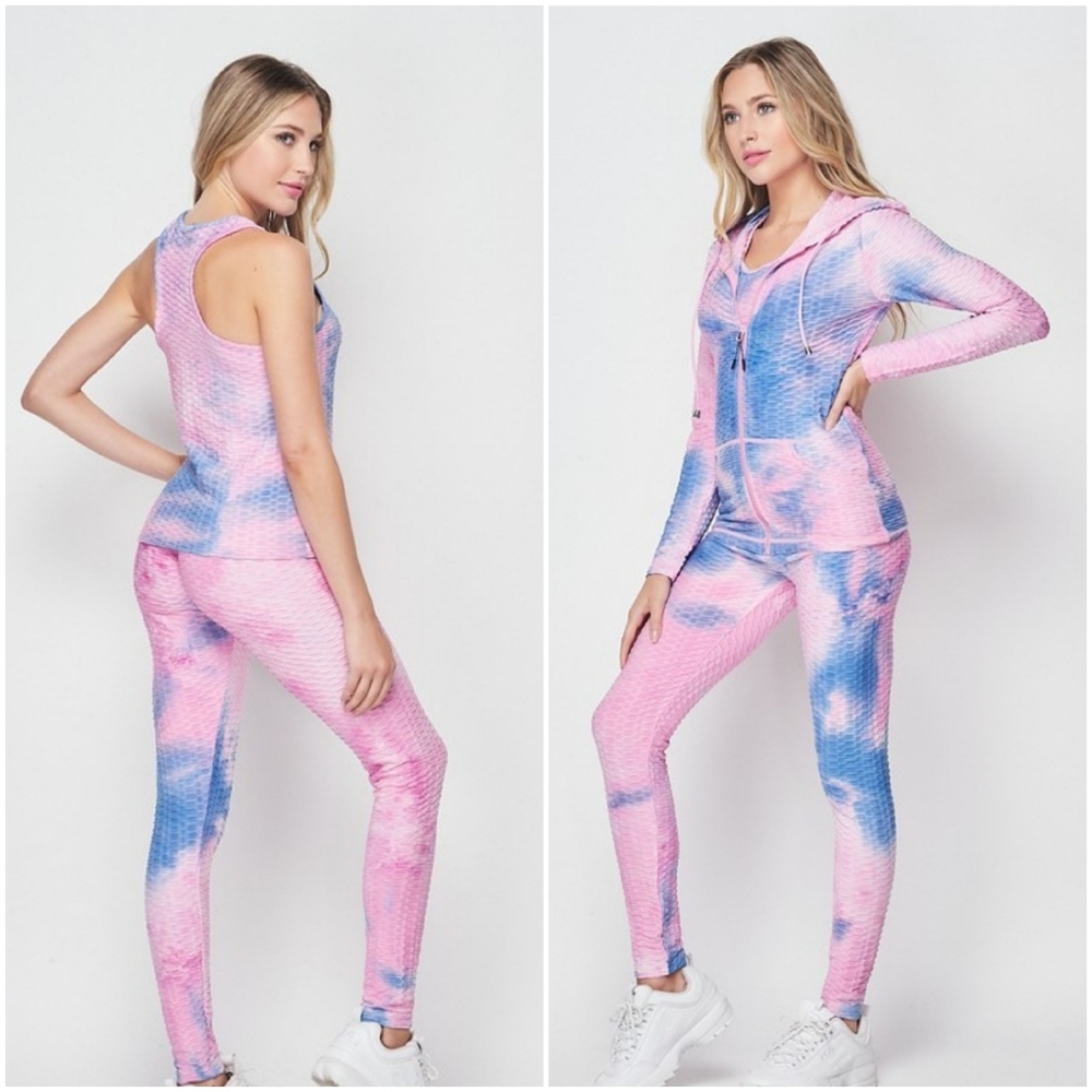 💥Active Brazilian 3 piece Hoodie/Tank/Legging set